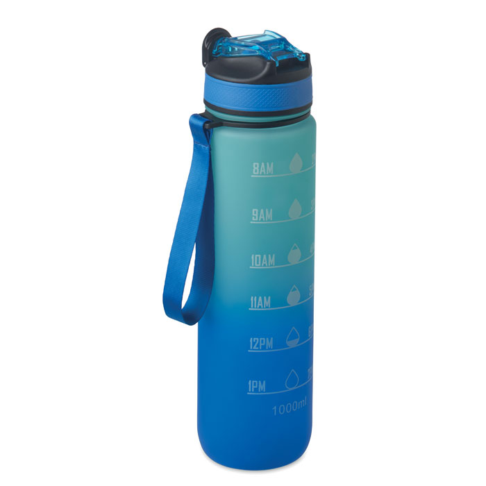 Bouteille de sport promotionnelle rPET 1L ACTIVATE Bleu royal